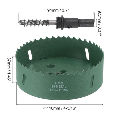 Harfington Bi-Metal Hole Saw High Speed Steel Cutter Tool for Metal Wood PVC
