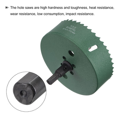 Harfington Bi-Metal Hole Saw High Speed Steel Cutter Tool for Metal Wood PVC
