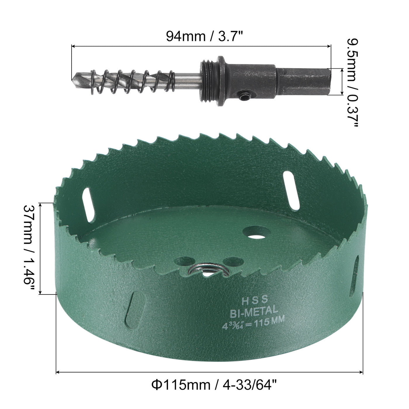 Harfington Bi-Metal Hole Saw High Speed Steel Cutter Tool for Metal Wood PVC