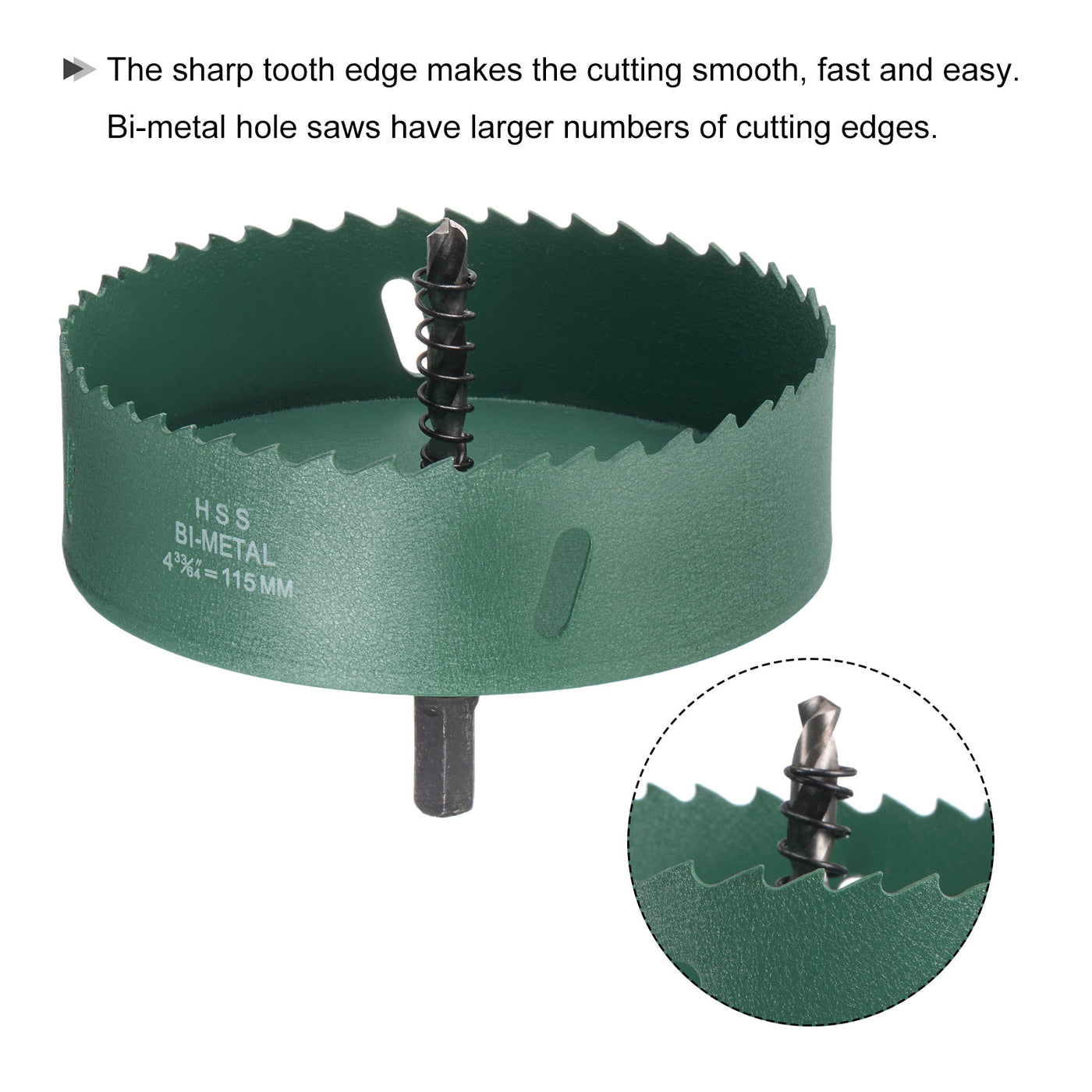 Harfington Bi-Metal Hole Saw High Speed Steel Cutter Tool for Metal Wood PVC