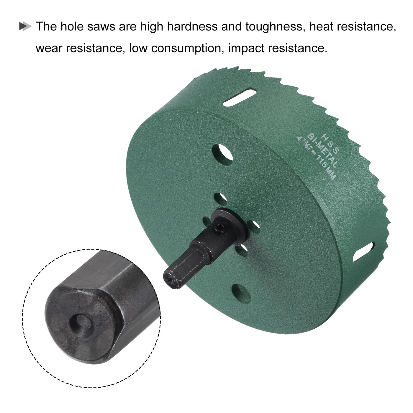 Harfington Bi-Metal Hole Saw High Speed Steel Cutter Tool for Metal Wood PVC