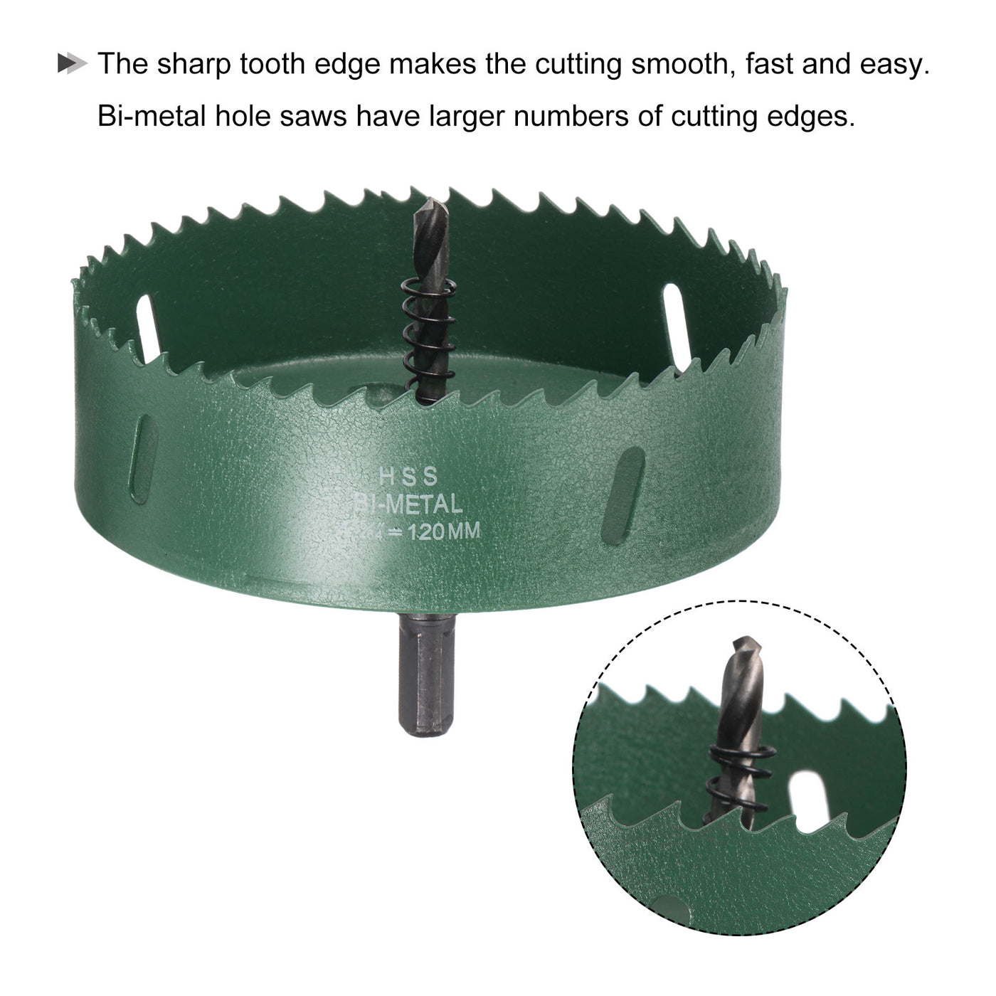 Harfington Bi-Metal Hole Saw High Speed Steel Cutter Tool for Metal Wood PVC
