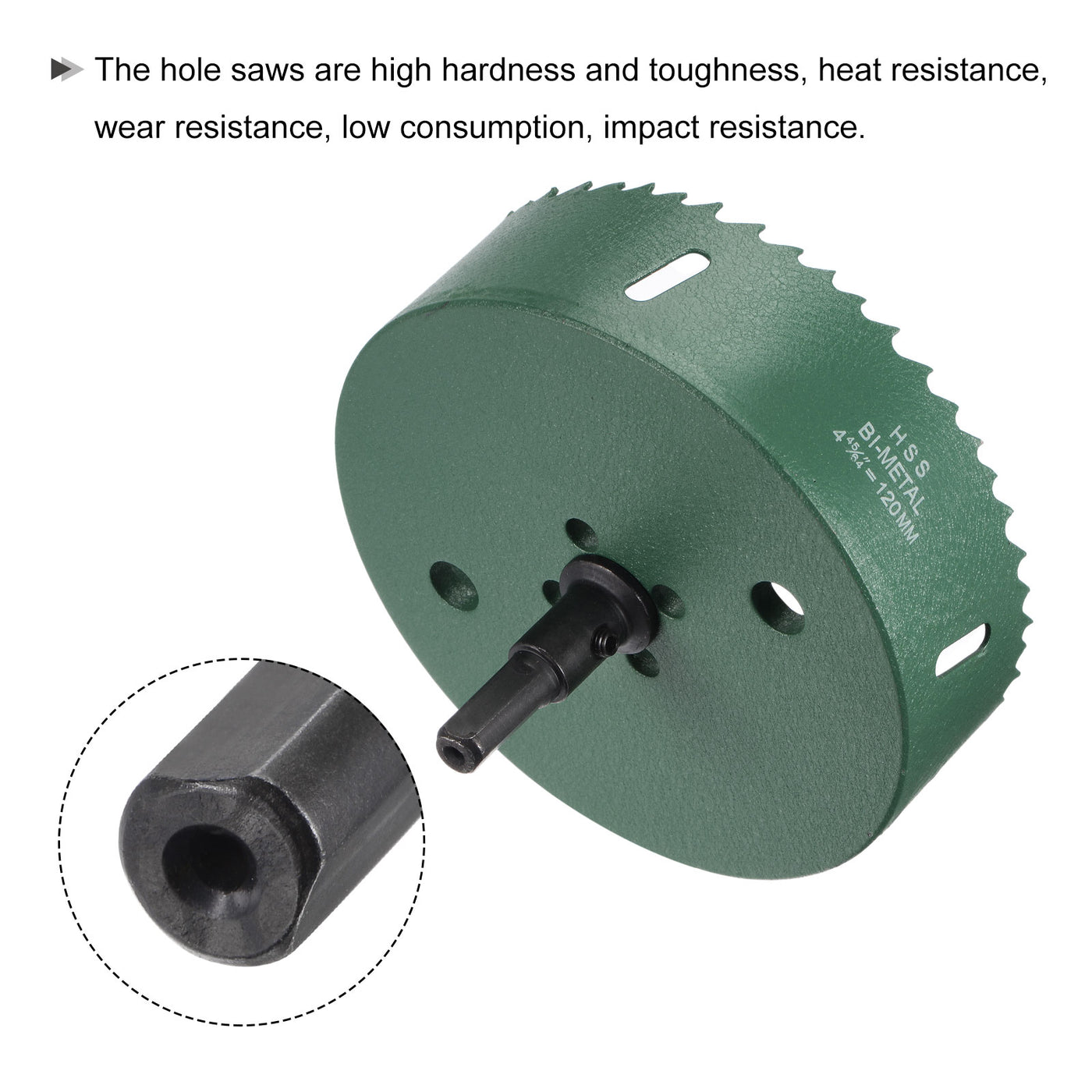 Harfington Bi-Metal Hole Saw High Speed Steel Cutter Tool for Metal Wood PVC