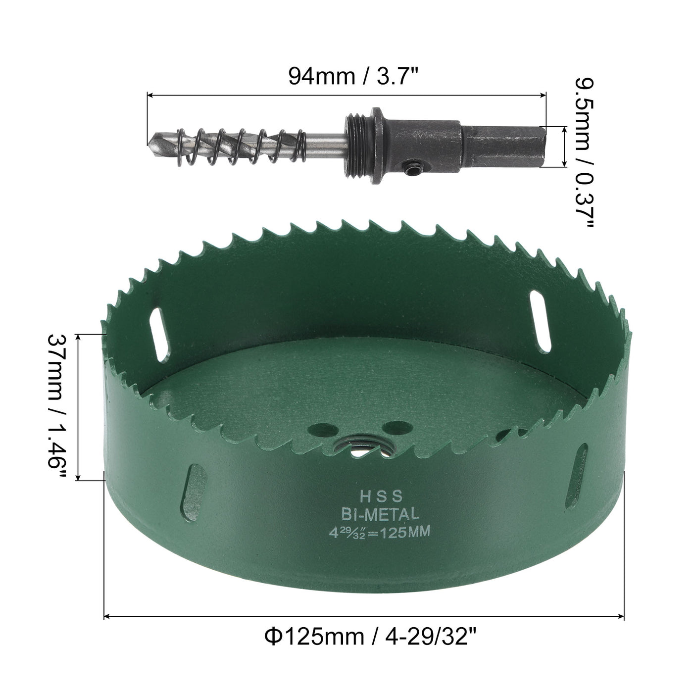 Harfington Bi-Metal Hole Saw High Speed Steel Cutter Tool for Metal Wood PVC
