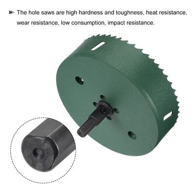Harfington Bi-Metal Hole Saw High Speed Steel Cutter Tool for Metal Wood PVC