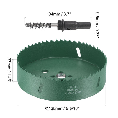 Harfington Bi-Metal Hole Saw High Speed Steel Cutter Tool for Metal Wood PVC