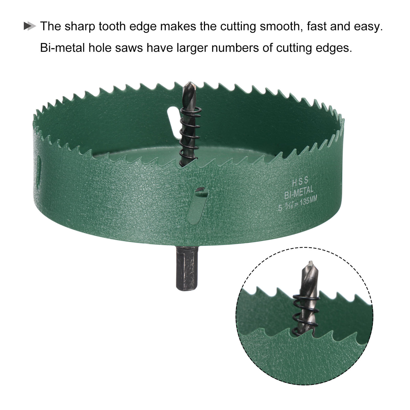 Harfington Bi-Metal Hole Saw High Speed Steel Cutter Tool for Metal Wood PVC