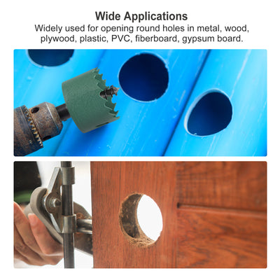 Harfington Bi-Metal Hole Saw High Speed Steel Cutter Tool for Metal Wood PVC