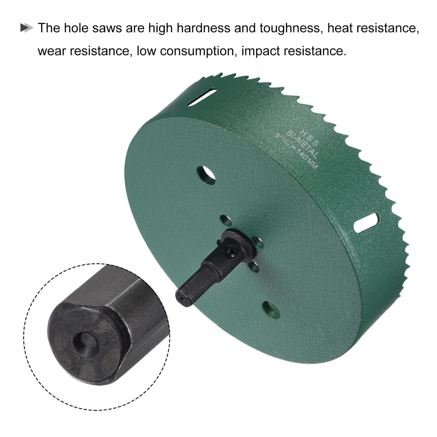 Harfington Bi-Metal Hole Saw High Speed Steel Cutter Tool for Metal Wood PVC