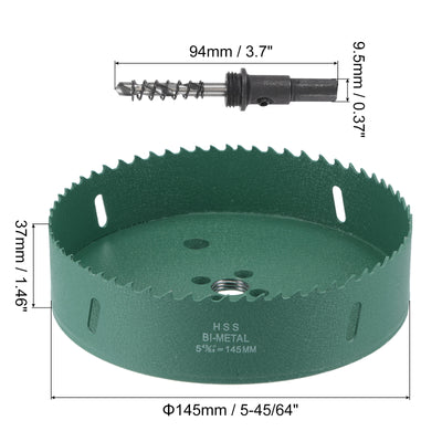 Harfington Bi-Metal Hole Saw High Speed Steel Cutter for Metal Wood PVC Plastic Drilling