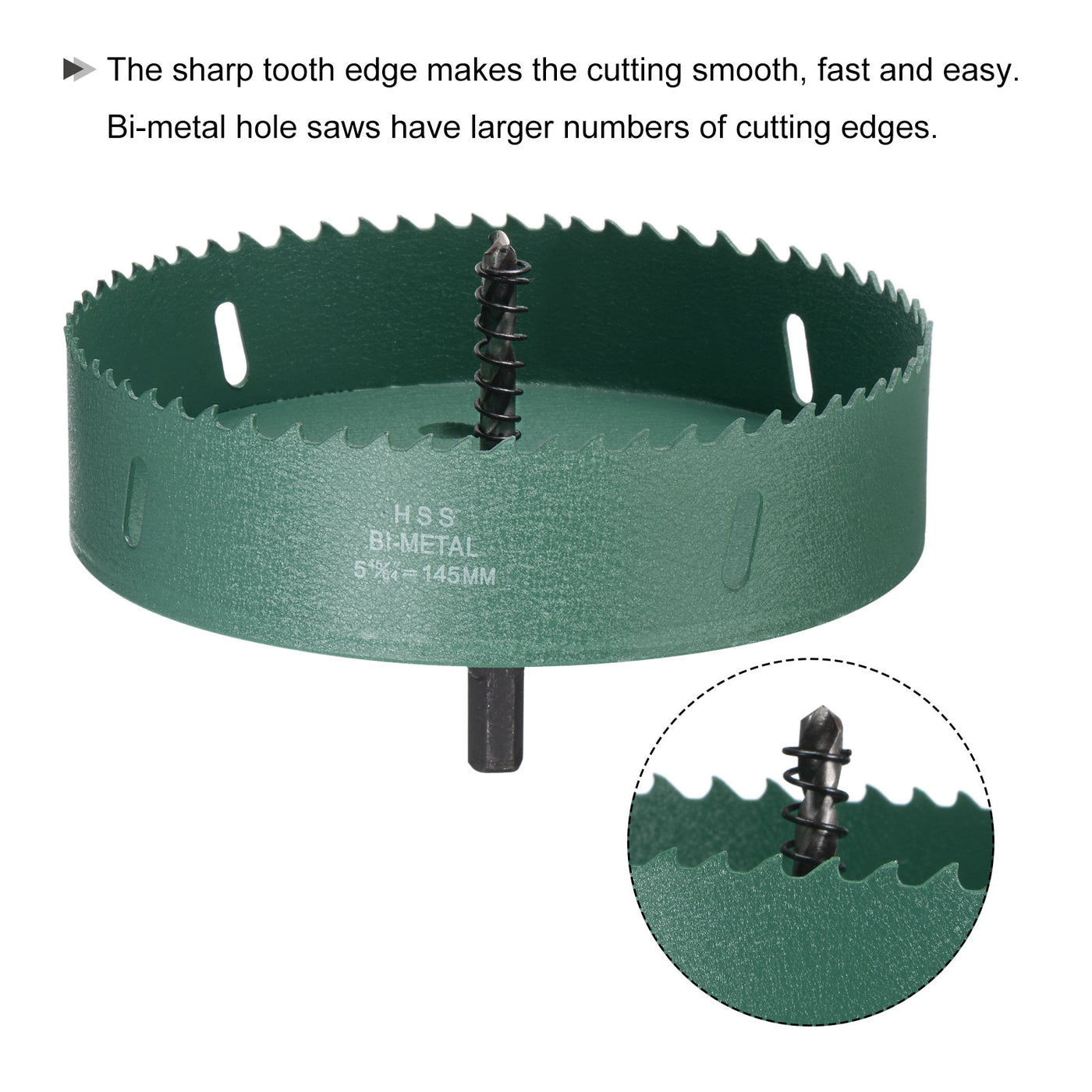 Harfington Bi-Metal Hole Saw High Speed Steel Cutter for Metal Wood PVC Plastic Drilling