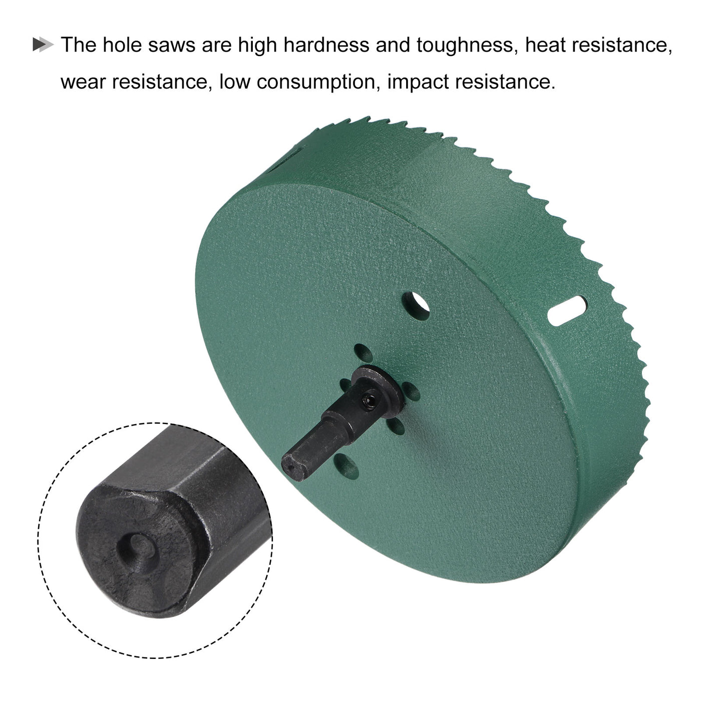 Harfington Bi-Metal Hole Saw High Speed Steel Cutter for Metal Wood PVC Plastic Drilling