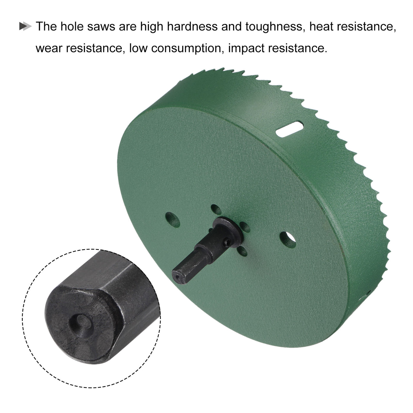 Harfington Bi-Metal Hole Saw High Speed Steel Cutter for Metal Wood PVC Plastic Drilling