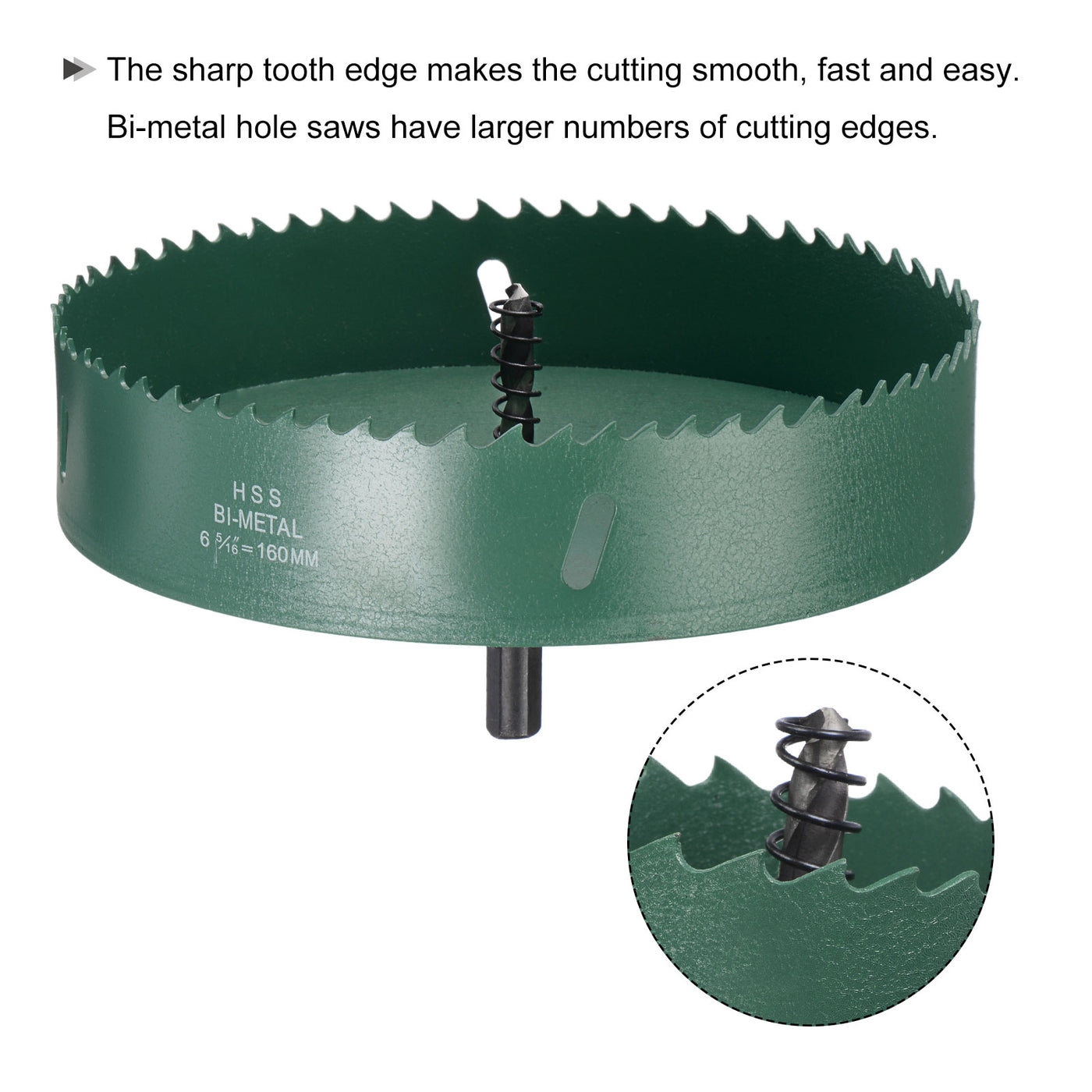 Harfington Bi-Metal Hole Saw High Speed Steel Cutter for Metal Wood PVC Plastic Drilling