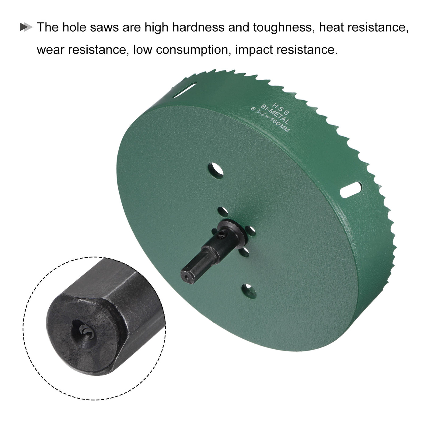 Harfington Bi-Metal Hole Saw High Speed Steel Cutter for Metal Wood PVC Plastic Drilling