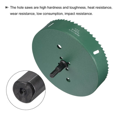 Harfington Bi-Metal Hole Saw High Speed Steel Cutter for Metal Wood PVC Plastic Drilling