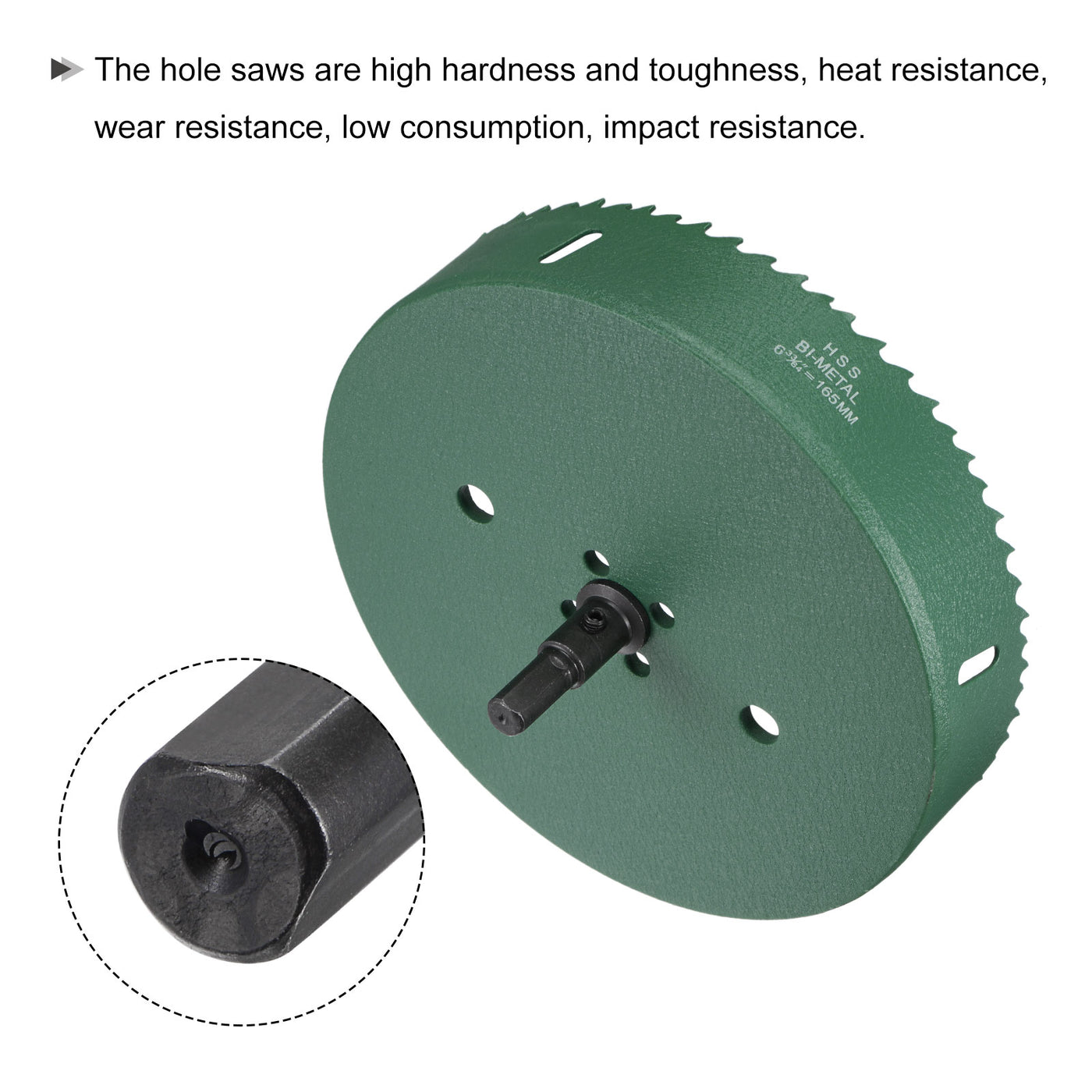 Harfington Bi-Metal Hole Saw High Speed Steel Cutter for Metal Wood PVC Plastic Drilling