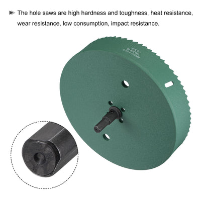 Harfington Bi-Metal Hole Saw High Speed Steel Cutter for Metal Wood PVC Plastic Drilling