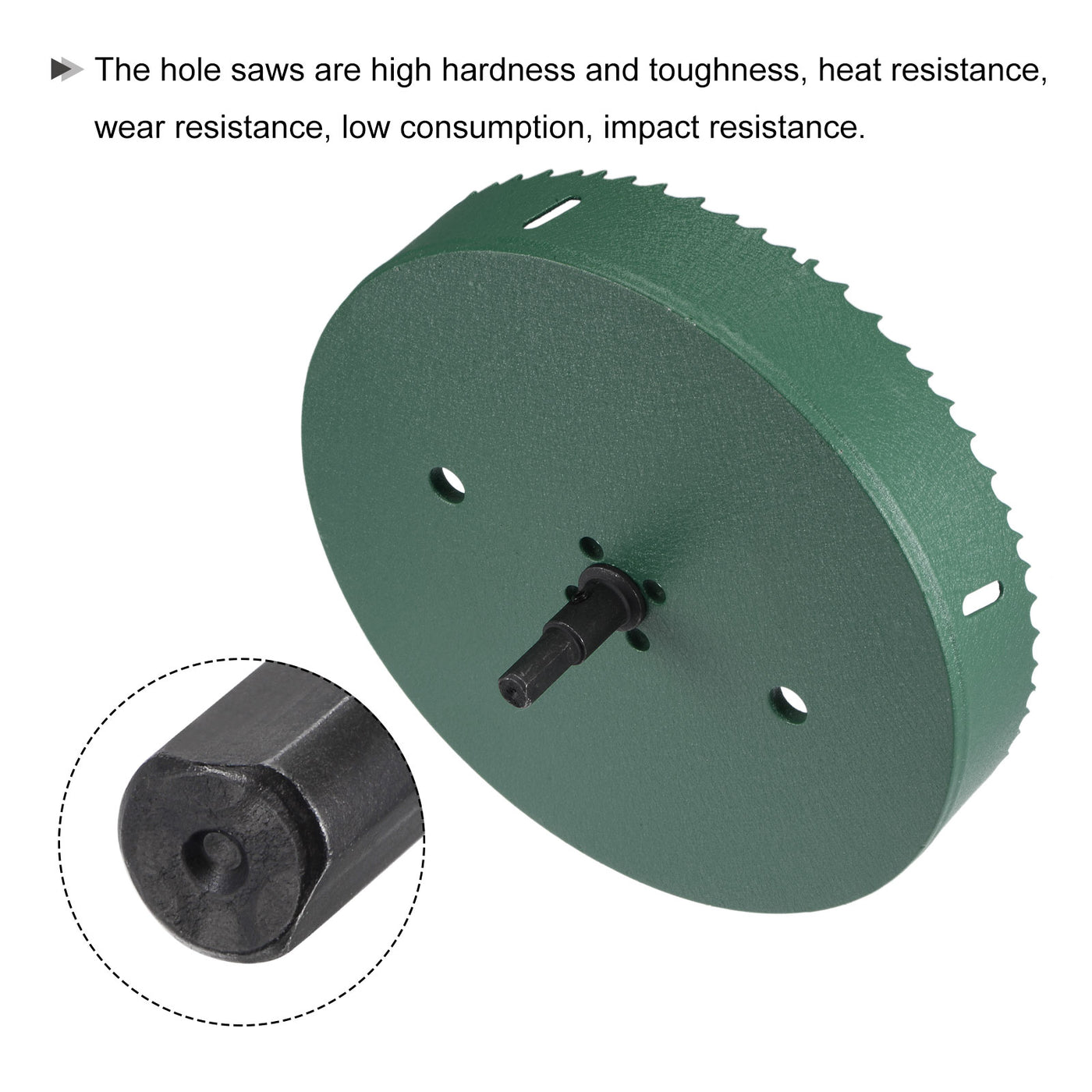 Harfington Bi-Metal Hole Saw High Speed Steel Cutter for Metal Wood PVC Plastic Drilling