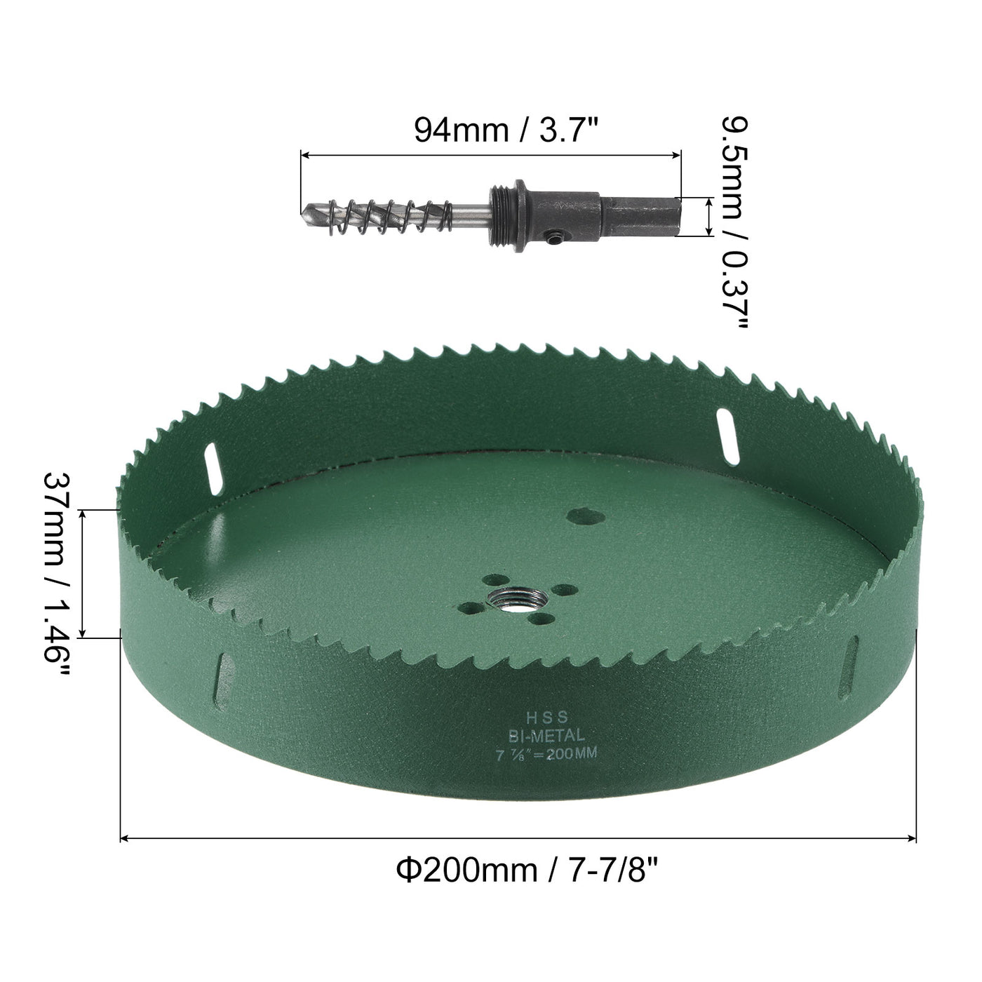Harfington Bi-Metal Hole Saw High Speed Steel Cutter for Metal Wood PVC Plastic Drilling