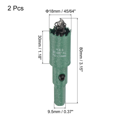 Harfington Bi-Metal Hole Saw High Speed Steel Cutter for Metal Wood PVC Drilling