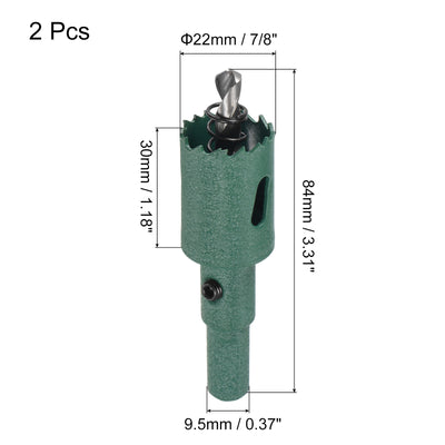 Harfington Bi-Metal Hole Saw High Speed Steel Cutter for Metal Wood PVC Drilling