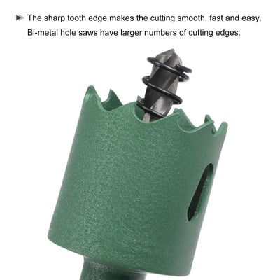 Harfington Bi-Metal Hole Saw High Speed Steel Cutter for Metal Wood PVC Drilling