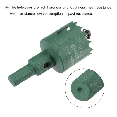 Harfington Bi-Metal Hole Saw High Speed Steel Cutter for Metal Wood PVC Drilling