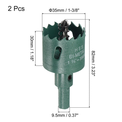 Harfington Bi-Metal Hole Saw High Speed Steel Cutter for Metal Wood PVC Drilling