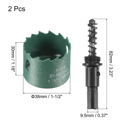 Harfington Bi-Metal Hole Saw High Speed Steel Cutter for Metal Wood PVC Cutting