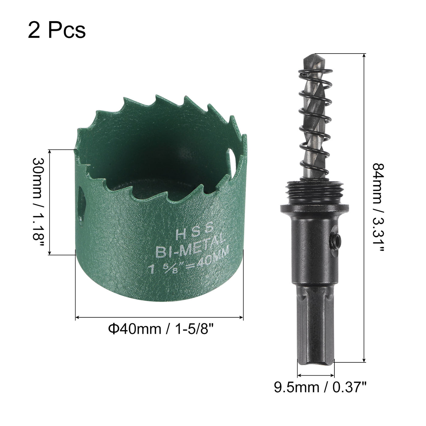 Harfington Bi-Metal Hole Saw High Speed Steel Cutter for Metal Wood PVC Cutting
