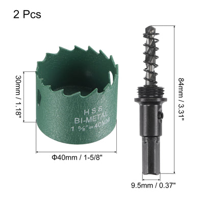 Harfington Bi-Metal Hole Saw High Speed Steel Cutter for Metal Wood PVC Cutting