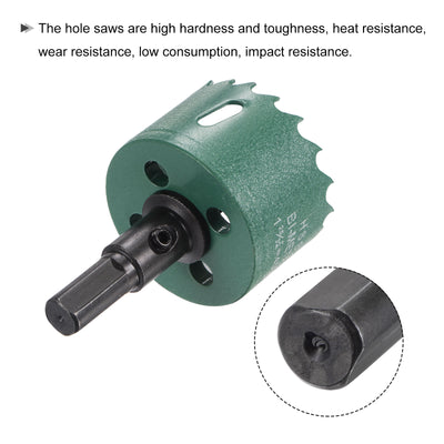 Harfington Bi-Metal Hole Saw High Speed Steel Cutter for Metal Wood PVC Cutting