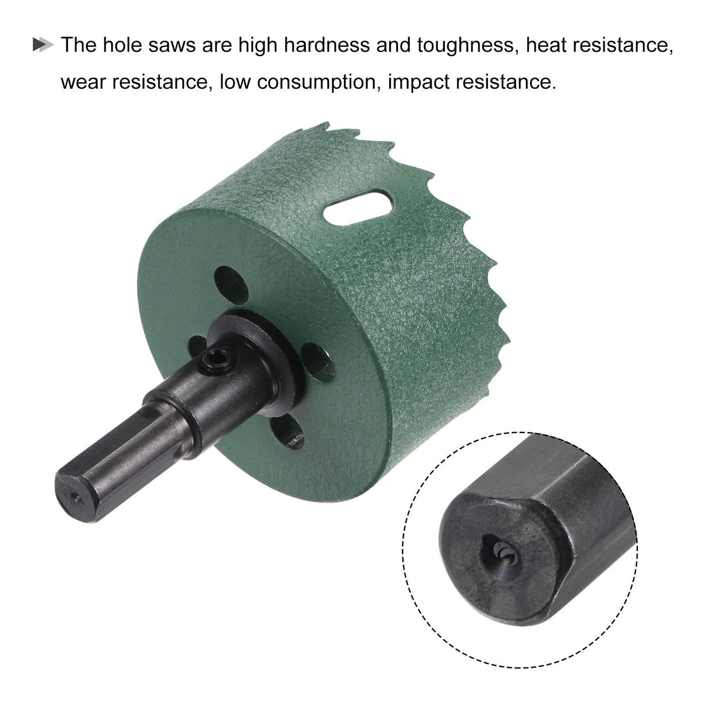 Harfington Bi-Metal Hole Saw High Speed Steel Cutter for Metal Wood PVC Cutting