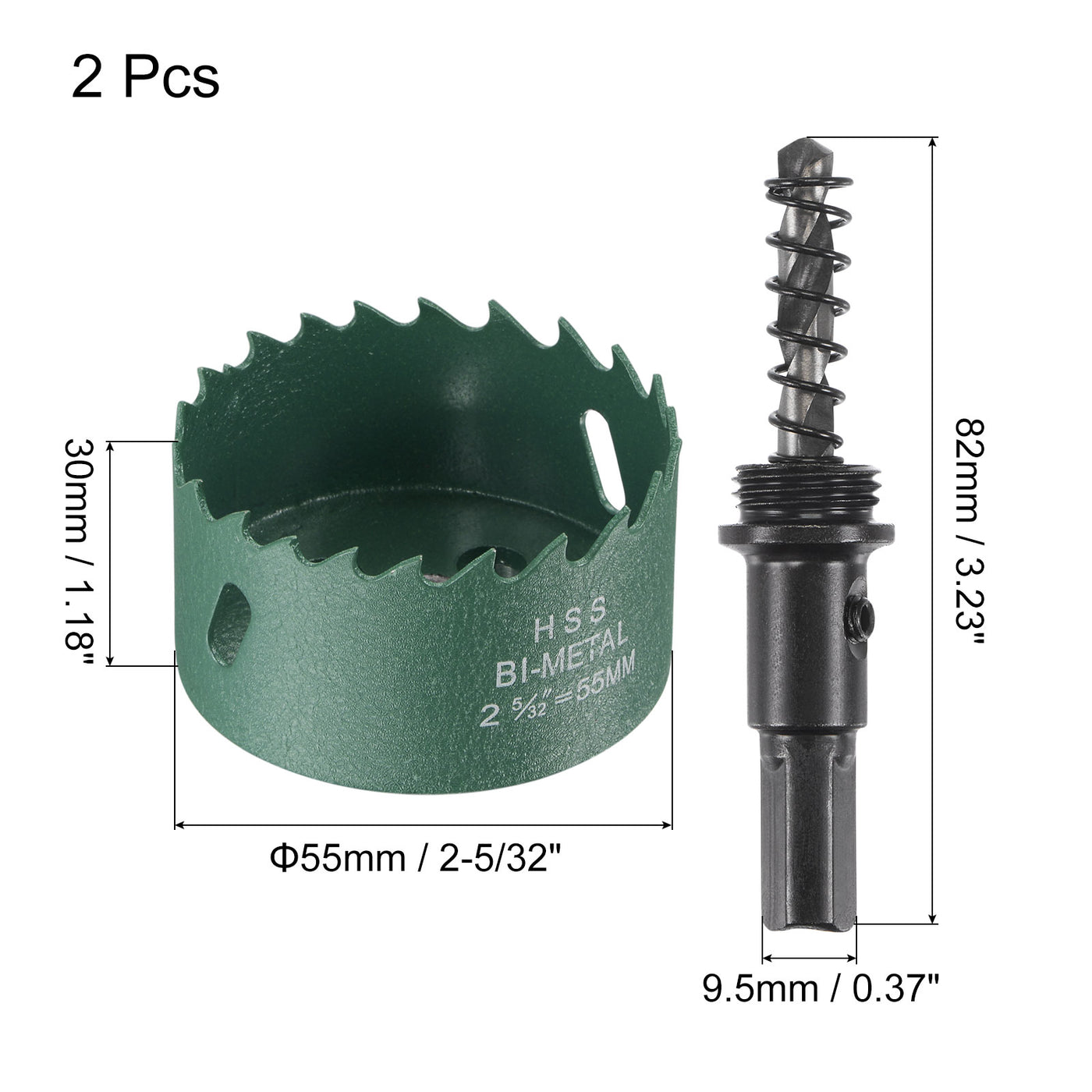 Harfington Bi-Metal Hole Saw High Speed Steel Cutter for Metal Wood PVC Cutting