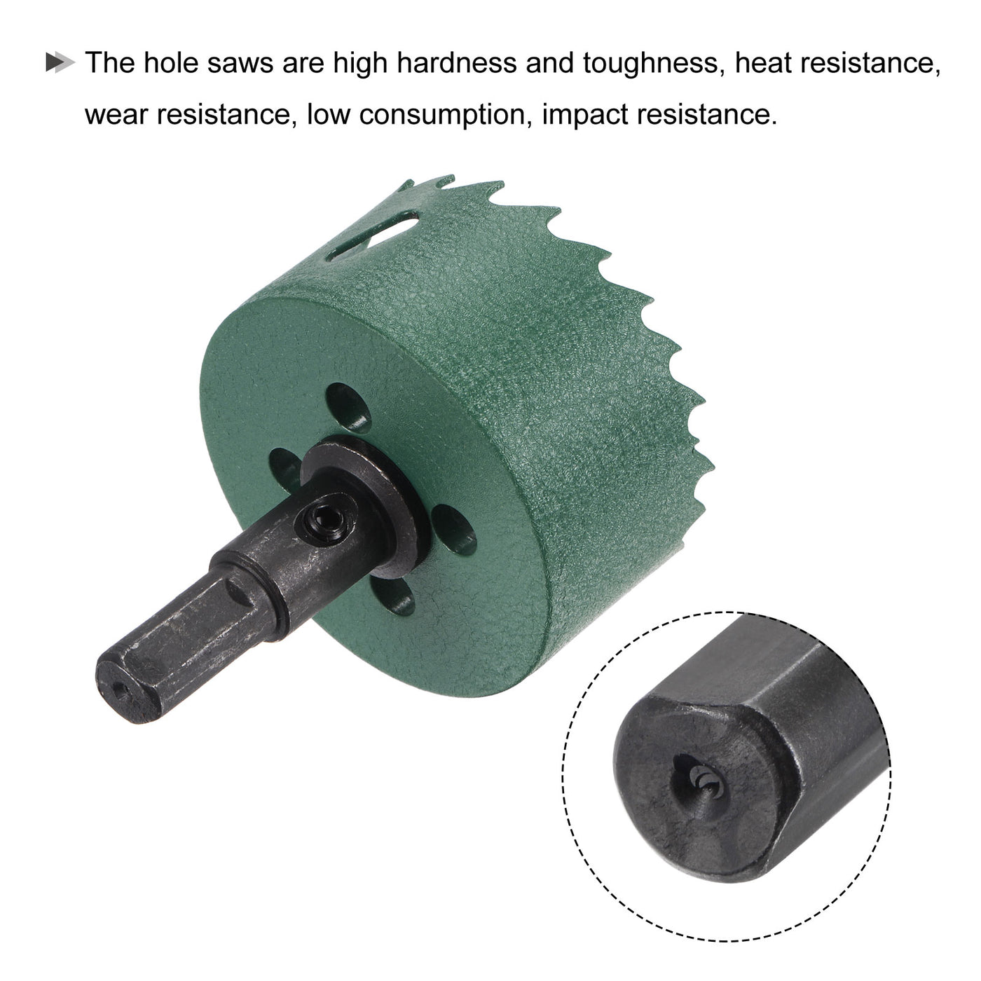 Harfington Bi-Metal Hole Saw High Speed Steel Cutter for Metal Wood PVC Cutting
