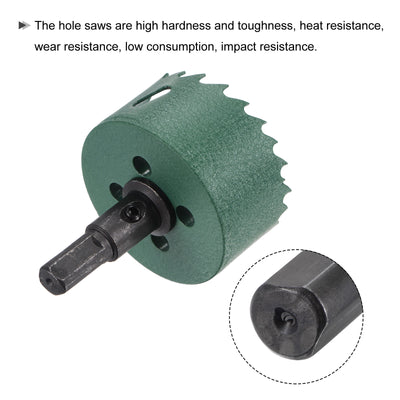 Harfington Bi-Metal Hole Saw High Speed Steel Cutter for Metal Wood PVC Cutting