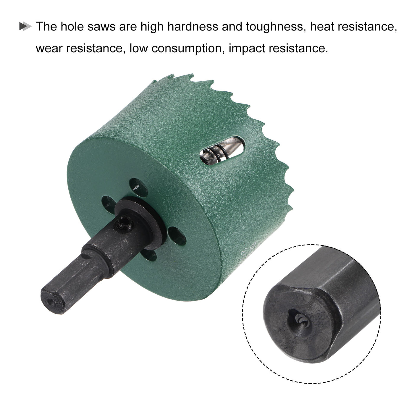 Harfington Bi-Metal Hole Saw High Speed Steel Cutter for Metal Wood PVC Cutting