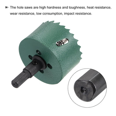 Harfington Bi-Metal Hole Saw High Speed Steel Cutter for Metal Wood PVC Cutting