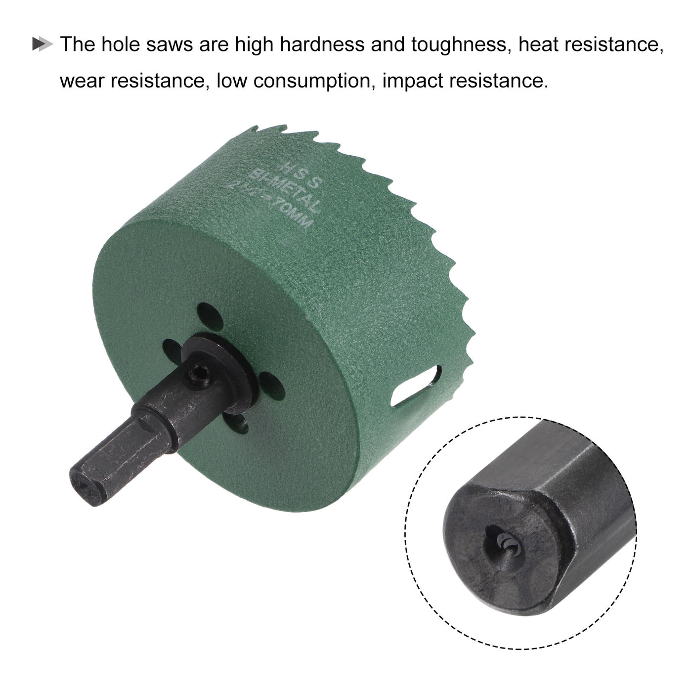 Harfington Bi-Metal Hole Saw High Speed Steel Cutter for Metal Wood PVC Cutting