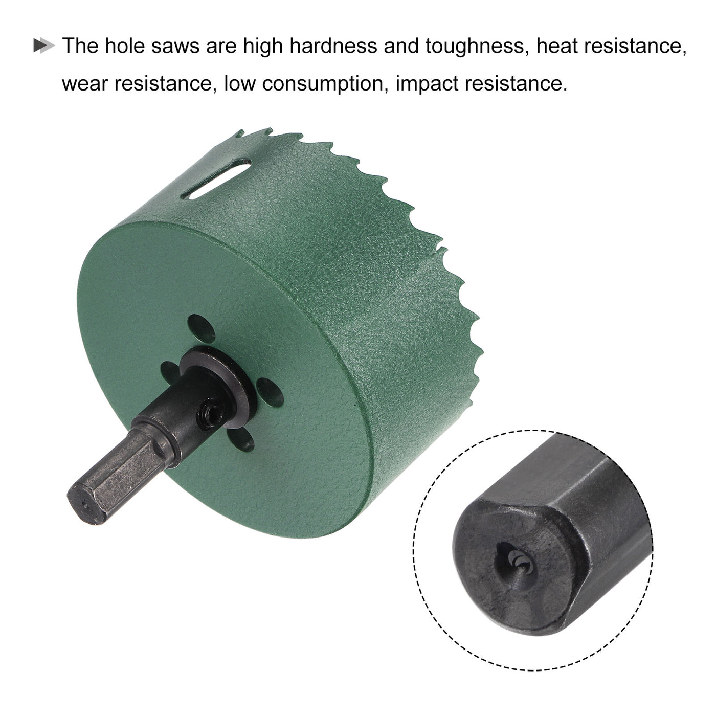 Harfington Bi-Metal Hole Saw High Speed Steel Cutter for Metal Wood PVC Cutting