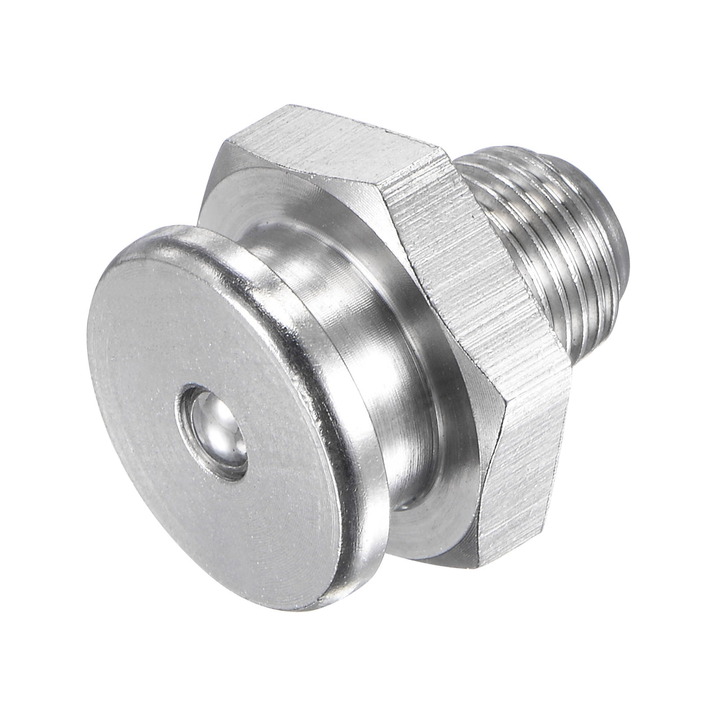 Harfington Push Button Grease Oil Cup 1/8-28G Male Thread 304 Stainless Steel Ball Oiler