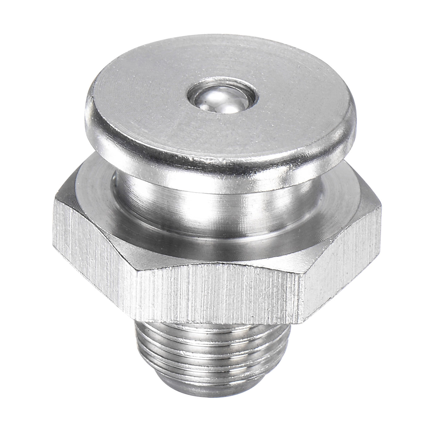 Harfington Push Button Grease Oil Cup 1/8-28G Male Thread 304 Stainless Steel Ball Oiler