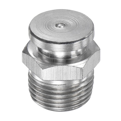 Harfington Push Button Grease Oil Cup 3/8-19G Male Thread 304 Stainless Steel Ball Oiler