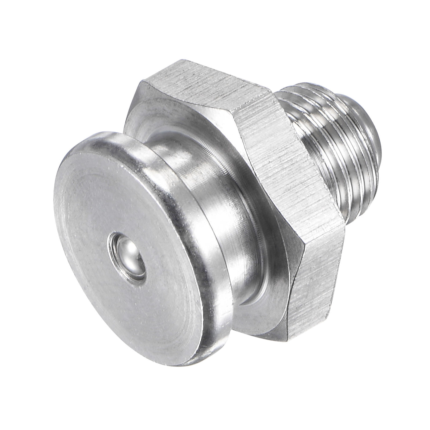 Harfington Push Button Grease Oil Cup M10x1 Male Thread 304 Stainless Steel Ball Oiler