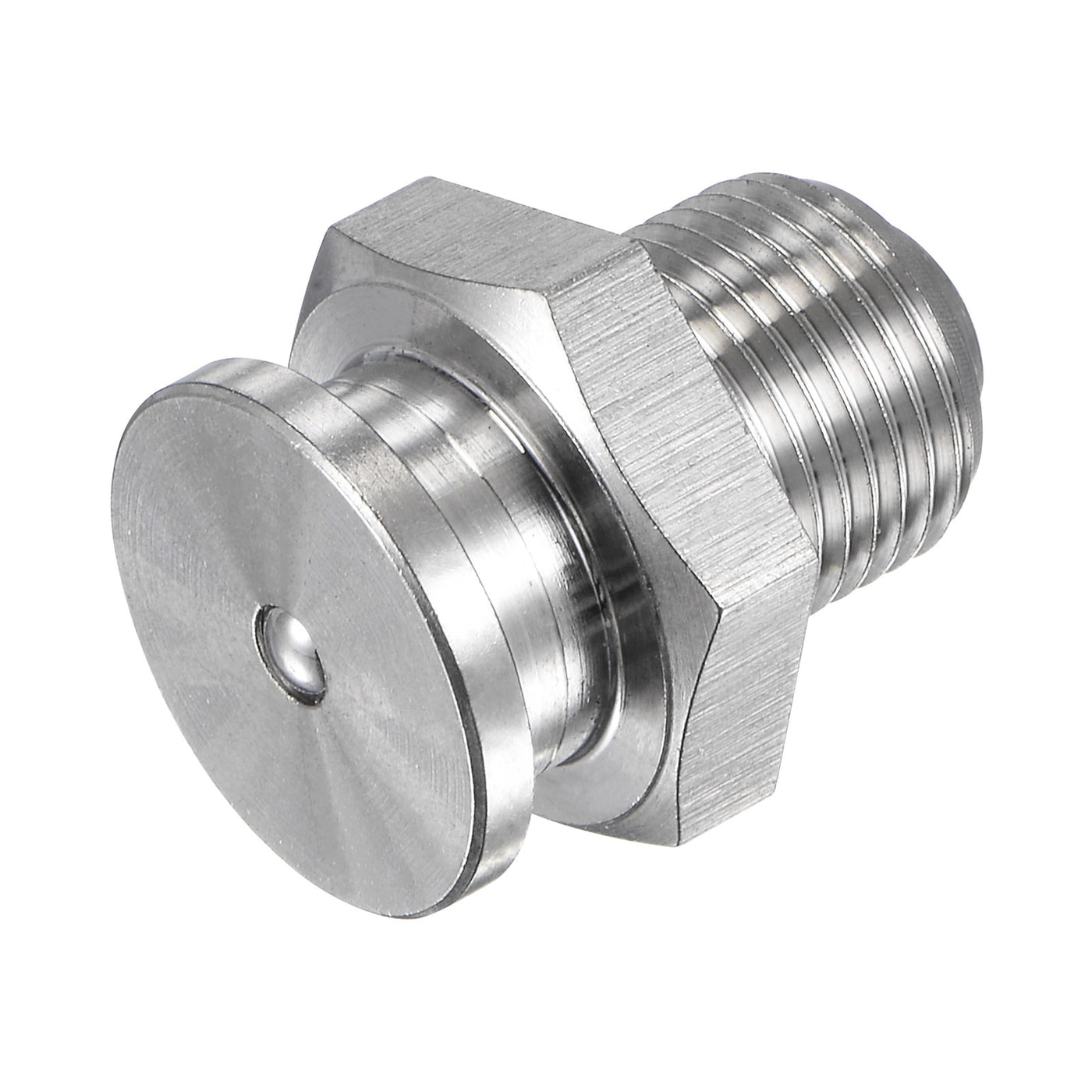 Harfington Push Button Grease Oil Cup M12x1 Male Thread 304 Stainless Steel Ball Oiler