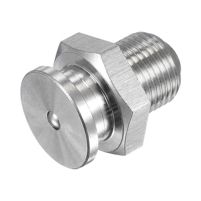Harfington Push Button Grease Oil Cup M12x1 Male Thread 304 Stainless Steel Ball Oiler