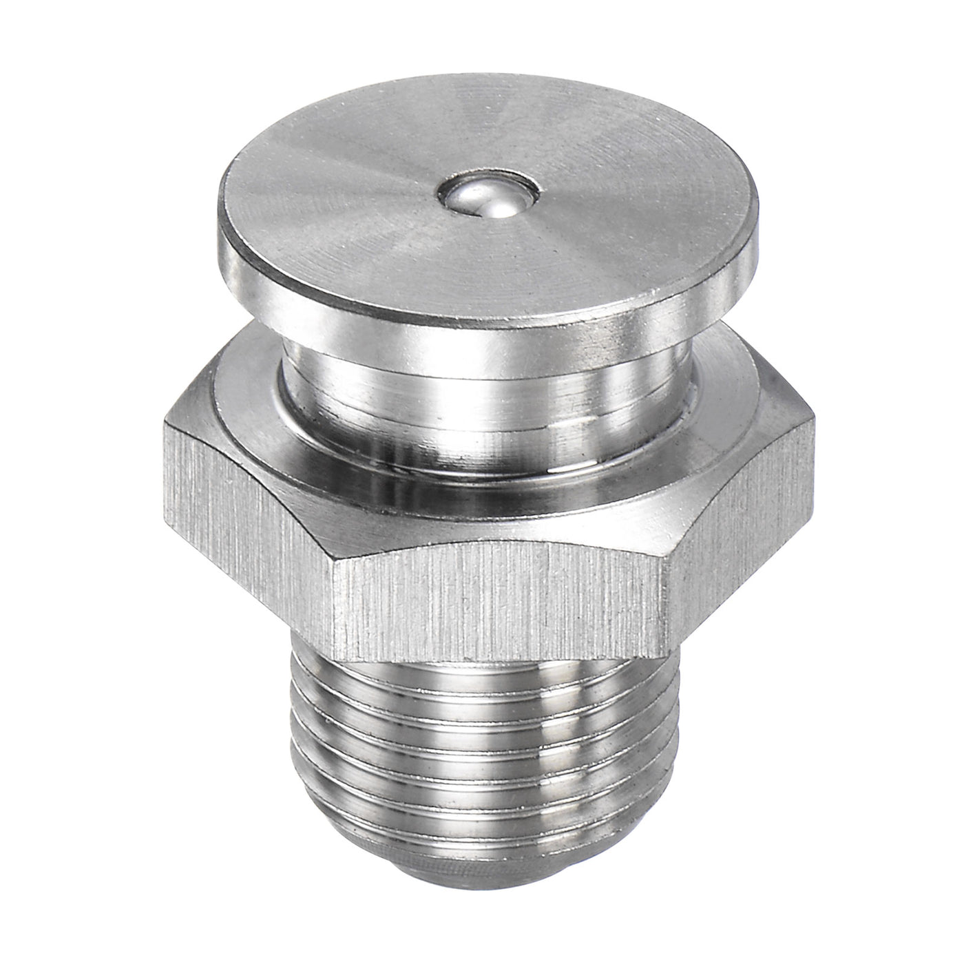 Harfington Push Button Grease Oil Cup M12x1 Male Thread 304 Stainless Steel Ball Oiler