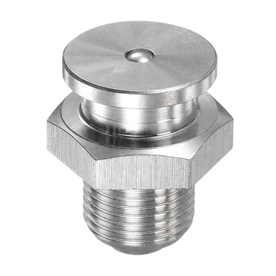 Harfington Push Button Grease Oil Cup M12x1 Male Thread 304 Stainless Steel Ball Oiler