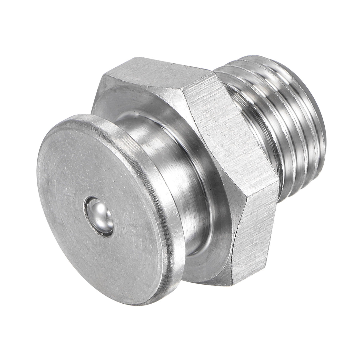 Harfington Push Button Grease Oil Cup M12x1.25 Male Thread 304 Stainless Steel Ball Oiler